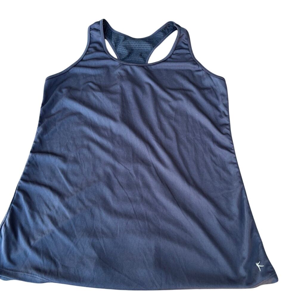 Danskin women’s L (12-14) semi fitted tank top racer back style